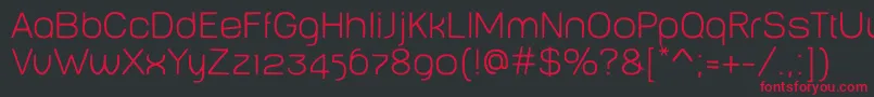 BabyMinethin Font – Red Fonts on Black Background