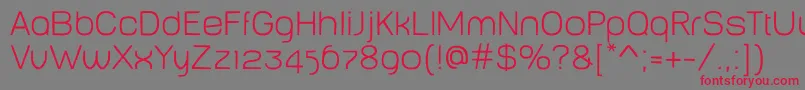 BabyMinethin Font – Red Fonts on Gray Background