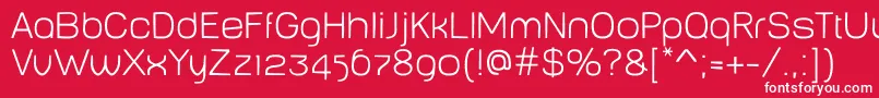 BabyMinethin Font – White Fonts on Red Background