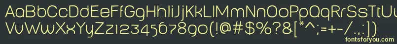 BabyMinethin Font – Yellow Fonts on Black Background