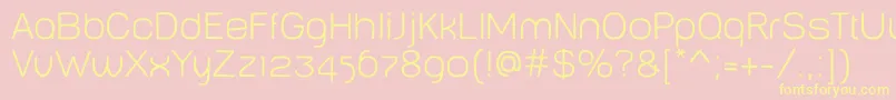 BabyMinethin Font – Yellow Fonts on Pink Background