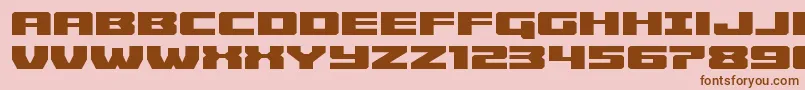 fuente Cruiserfortressexpand – Fuentes Marrones Sobre Fondo Rosa