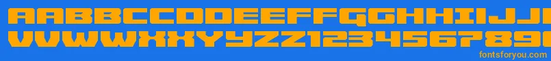 fuente Cruiserfortressexpand – Fuentes Naranjas Sobre Fondo Azul