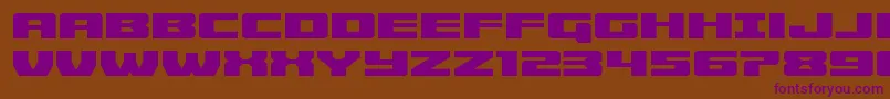 Police Cruiserfortressexpand – polices violettes sur fond brun