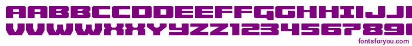 Cruiserfortressexpand-Schriftart – Violette Schriften