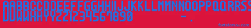 M20SpRanker Font – Blue Fonts on Red Background