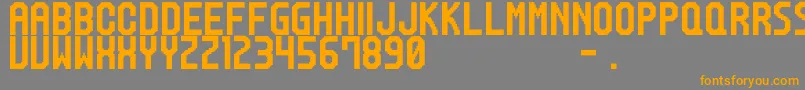 M20SpRanker-Schriftart – Orangefarbene Schriften auf grauem Hintergrund