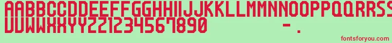 M20SpRanker Font – Red Fonts on Green Background