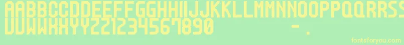 M20SpRanker Font – Yellow Fonts on Green Background