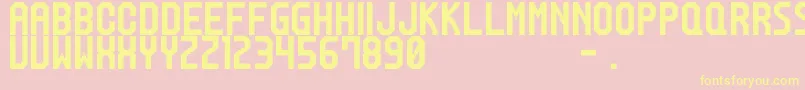 M20SpRanker Font – Yellow Fonts on Pink Background