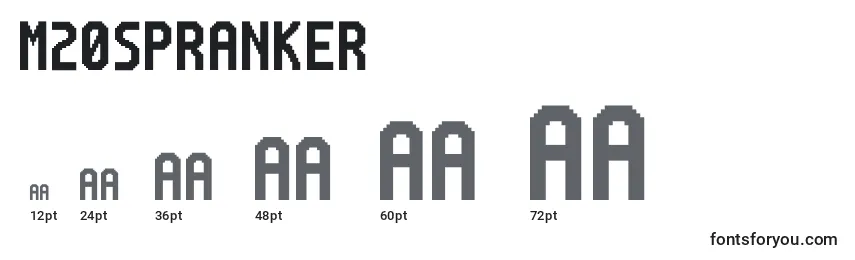 M20SpRanker Font Sizes