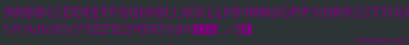 Шрифт DimelthozMini – фиолетовые шрифты на чёрном фоне