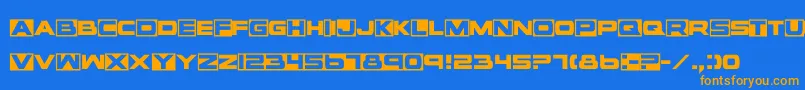 fuente Vox – Fuentes Naranjas Sobre Fondo Azul