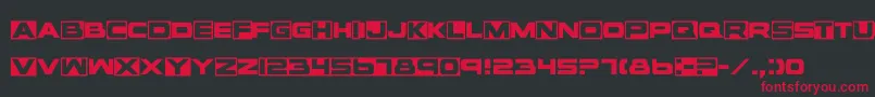 Vox Font – Red Fonts on Black Background