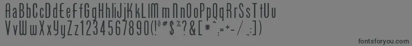 PhoenixRegular Font – Black Fonts on Gray Background