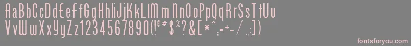 PhoenixRegular Font – Pink Fonts on Gray Background