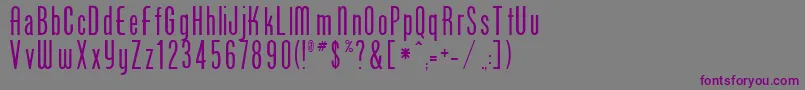 PhoenixRegular Font – Purple Fonts on Gray Background