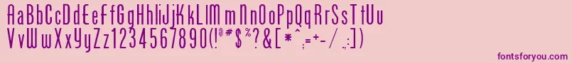 PhoenixRegular Font – Purple Fonts on Pink Background