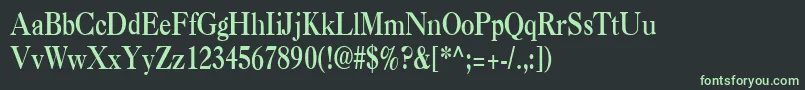 Шрифт CasquecondensedBold – зелёные шрифты на чёрном фоне
