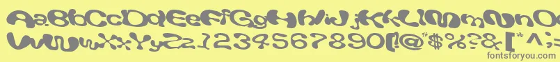 Giveandtake18RegularTtext Font – Gray Fonts on Yellow Background