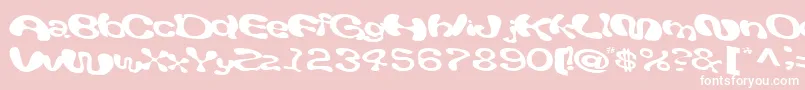 Giveandtake18RegularTtext Font – White Fonts on Pink Background