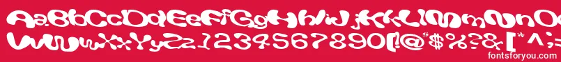 Giveandtake18RegularTtext Font – White Fonts on Red Background