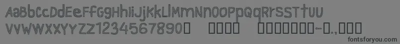 フォントCfgraytextureRegular – 黒い文字の灰色の背景