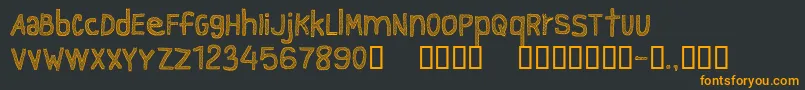 fuente CfgraytextureRegular – Fuentes Naranjas Sobre Fondo Negro