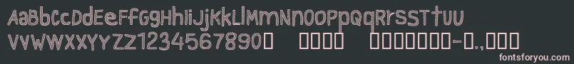 Czcionka CfgraytextureRegular – różowe czcionki na czarnym tle