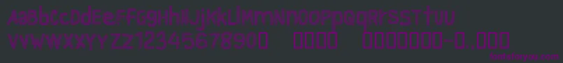 フォントCfgraytextureRegular – 黒い背景に紫のフォント