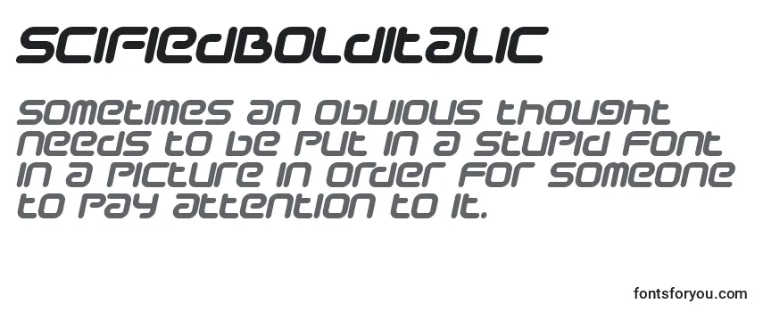 SciFiedBolditalic フォントのレビュー