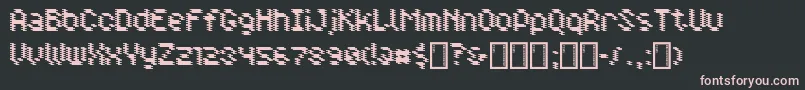 Шрифт Doppler – розовые шрифты на чёрном фоне