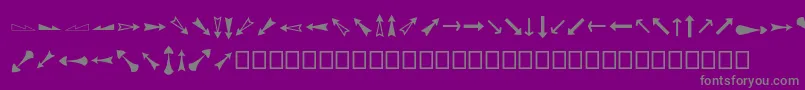 En savoir plus sur la police Arrowsadf Police Arrowsadf – polices grises sur fond violet