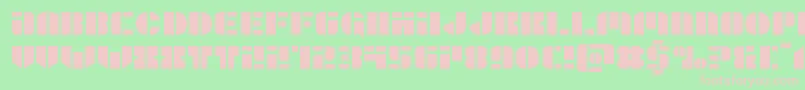 Leaguewarsexpand Font – Pink Fonts on Green Background