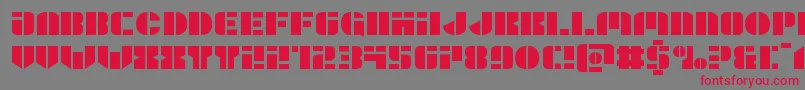 Leaguewarsexpand Font – Red Fonts on Gray Background