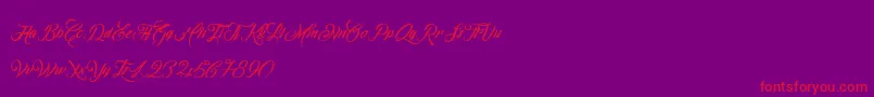 Más sobre la fuente OmbelineLudolphides fuente OmbelineLudolphides – Fuentes Rojas Sobre Fondo Morado