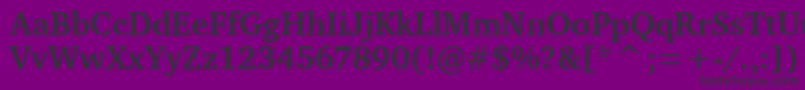 CharterBdItcTtBold Font – Black Fonts on Purple Background