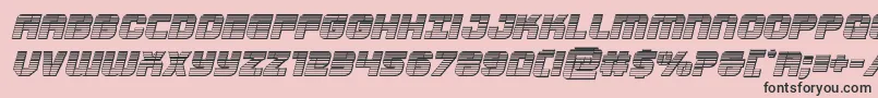 Supersubmarinechromeital Font – Black Fonts on Pink Background