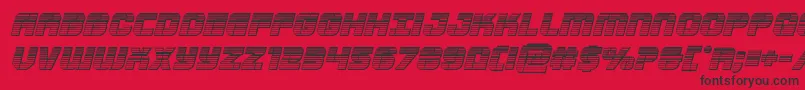 Supersubmarinechromeital Font – Black Fonts on Red Background