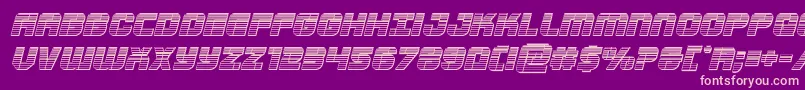 Supersubmarinechromeital Font – Pink Fonts on Purple Background