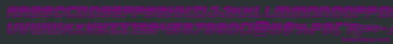 Supersubmarinechromeital Font – Purple Fonts on Black Background