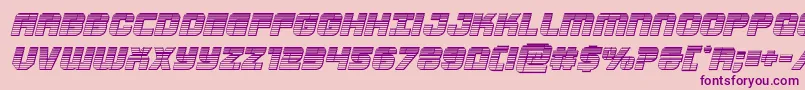 Supersubmarinechromeital Font – Purple Fonts on Pink Background