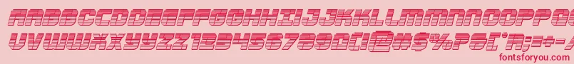 Supersubmarinechromeital Font – Red Fonts on Pink Background