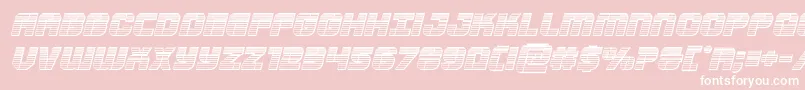Supersubmarinechromeital Font – White Fonts on Pink Background