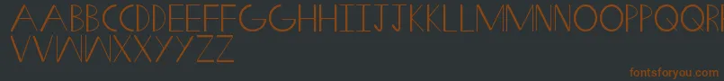 Шрифт SwiftWedge – коричневые шрифты на чёрном фоне