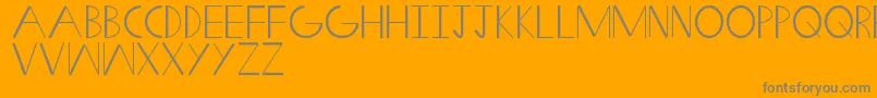 SwiftWedge Font – Gray Fonts on Orange Background