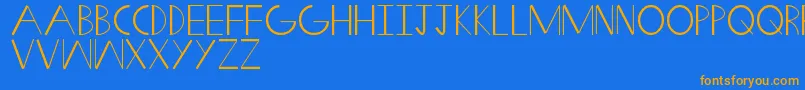 SwiftWedge Font – Orange Fonts on Blue Background