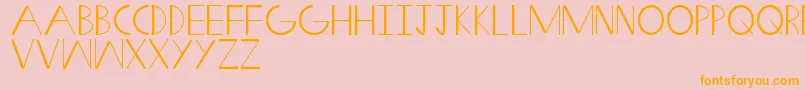 SwiftWedge Font – Orange Fonts on Pink Background