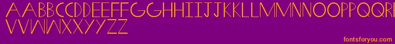 SwiftWedge Font – Orange Fonts on Purple Background