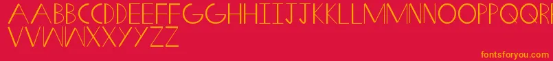 SwiftWedge Font – Orange Fonts on Red Background